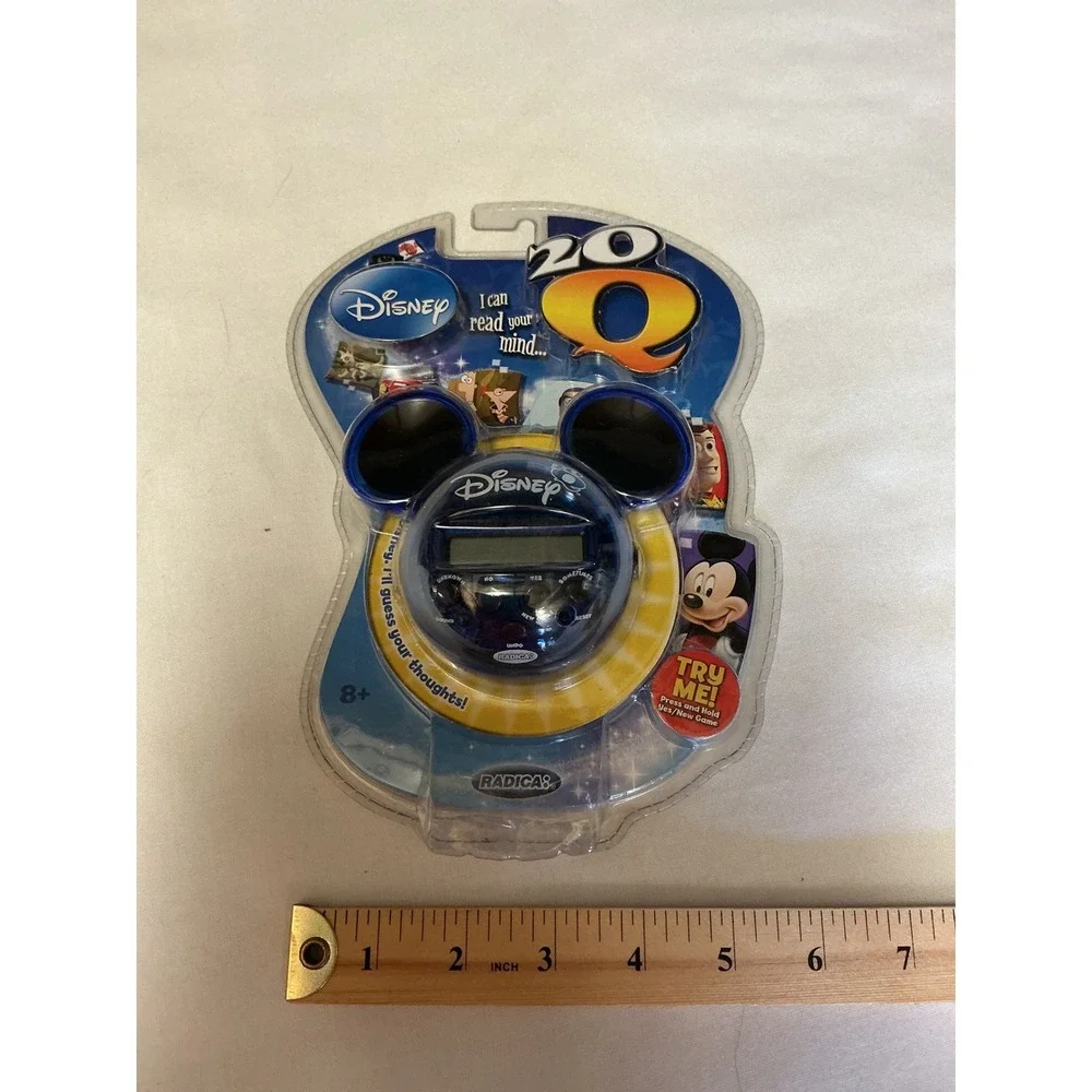 Disney 20Q Handheld Electronic Game Radica Mattel Mickey Mouse Ears Blue M7283